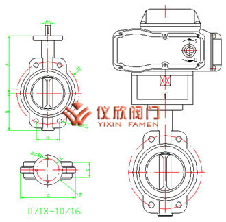 D971電動(dòng)軟密封蝶閥