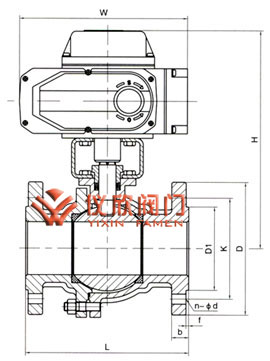 電動調節(jié)球閥尺寸圖