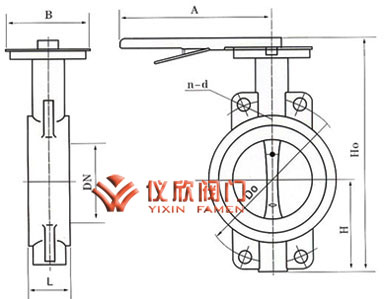 D73H硬密封對夾蝶閥