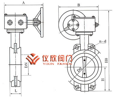 D373H硬密封對夾蝶閥